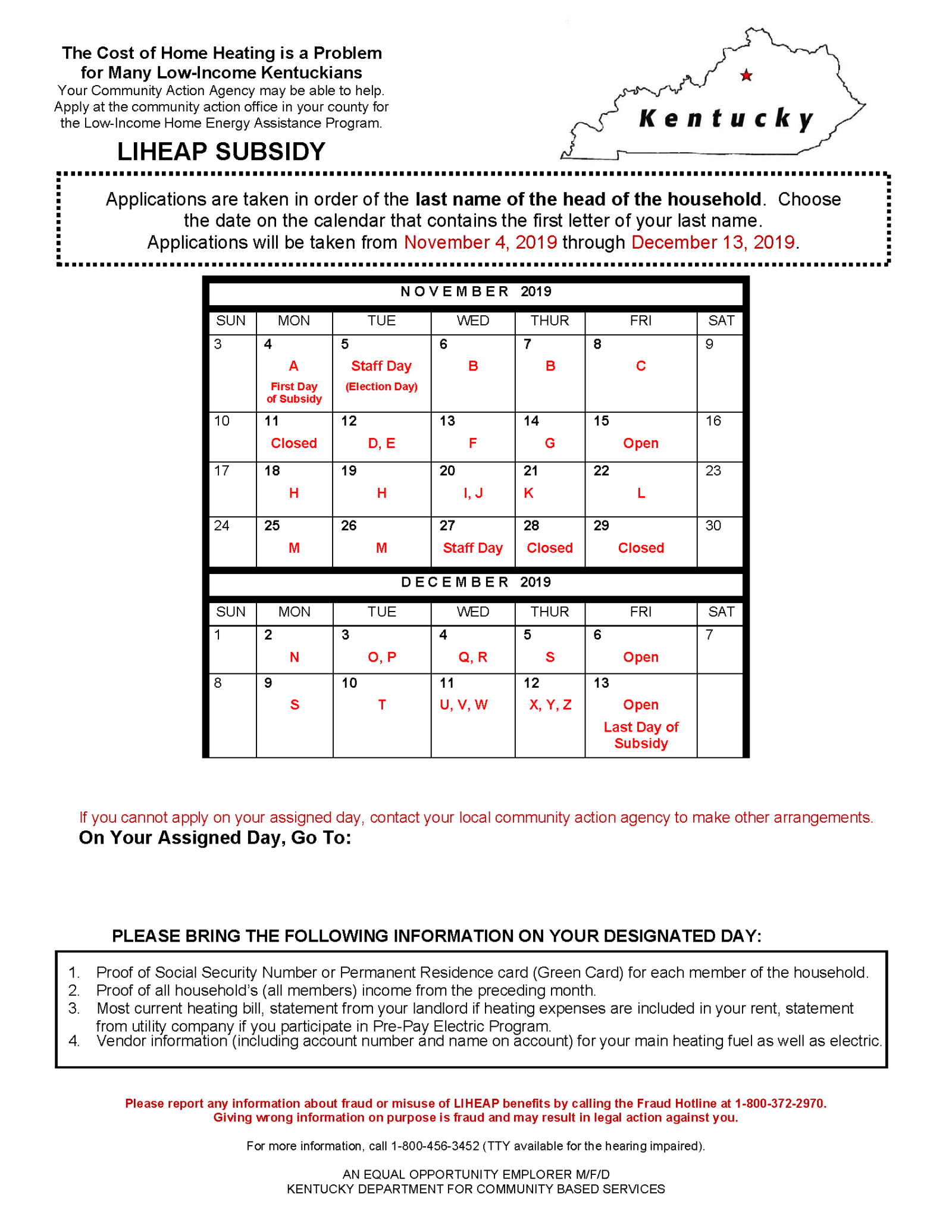 Low Home Energy Assistance Program